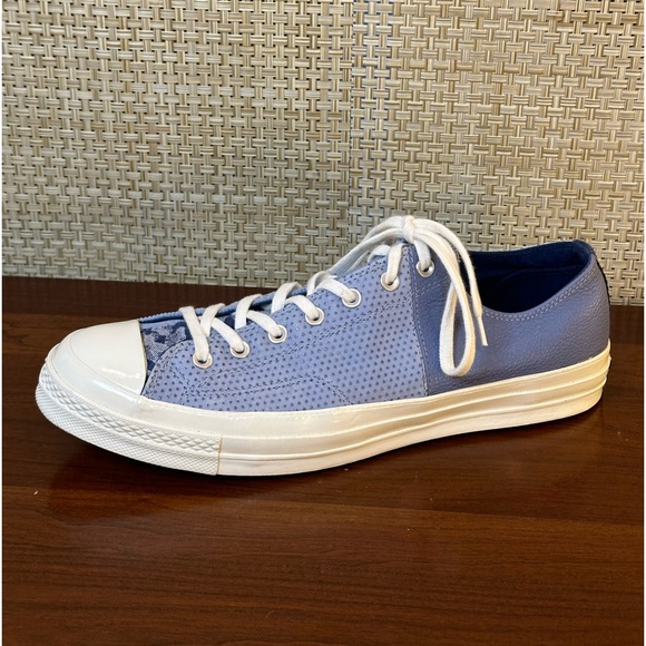 🌟2xHP🌟Converse Chuck 70 Chuck Taylor Blue/White Mixed Material Low Sneaker - Picture 6 of 11